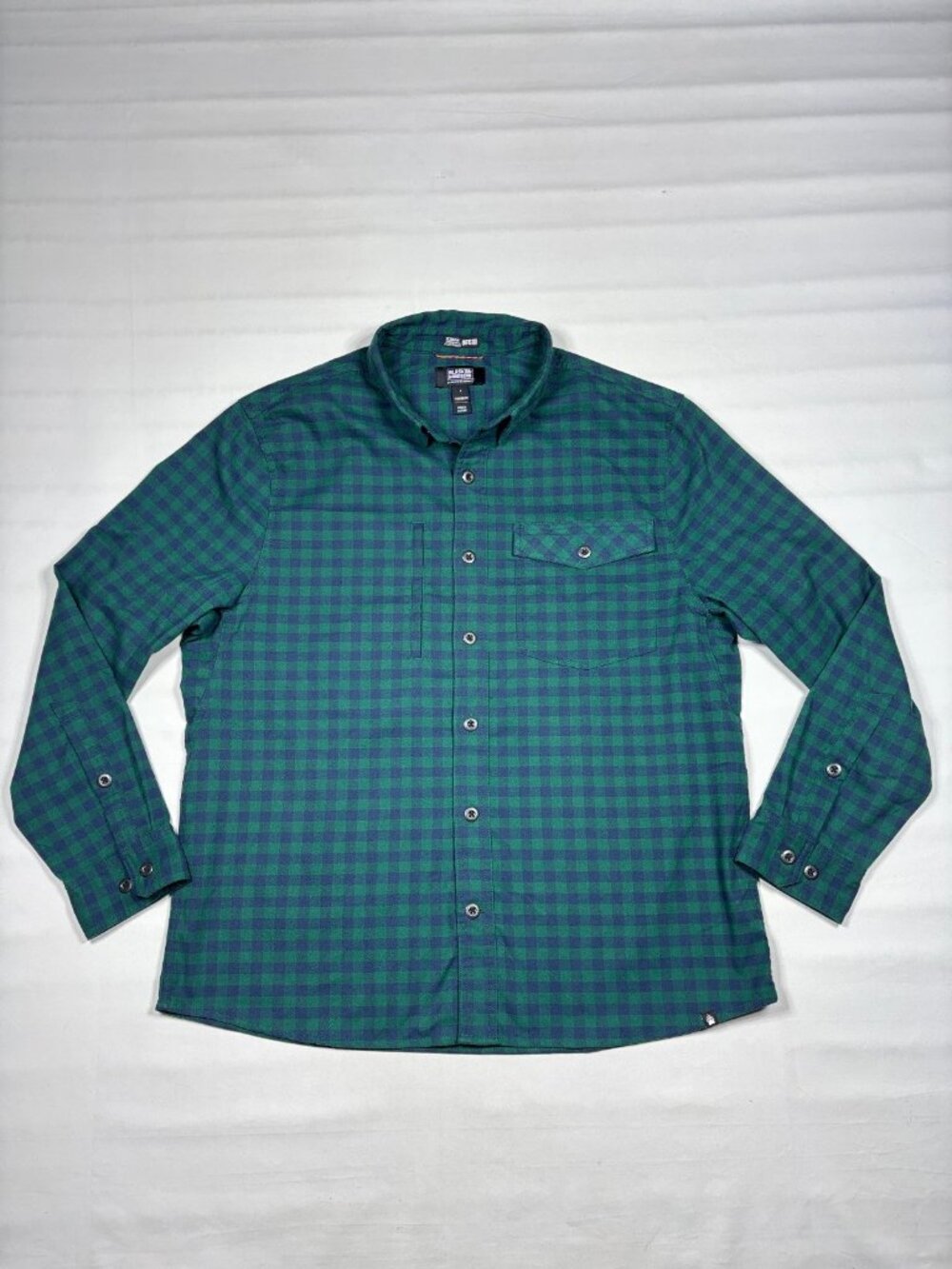 Alaskan Hardgear Duluth Trading Boars Nest Flannel Shirt Mens Large Green Plaid